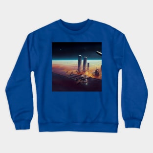 Interplanetary Spaceport Crewneck Sweatshirt